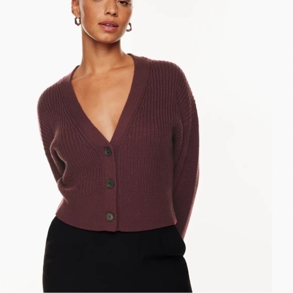 Aritzia Babaton Canberra Cardigan crop sweater - Picture 1 of 3